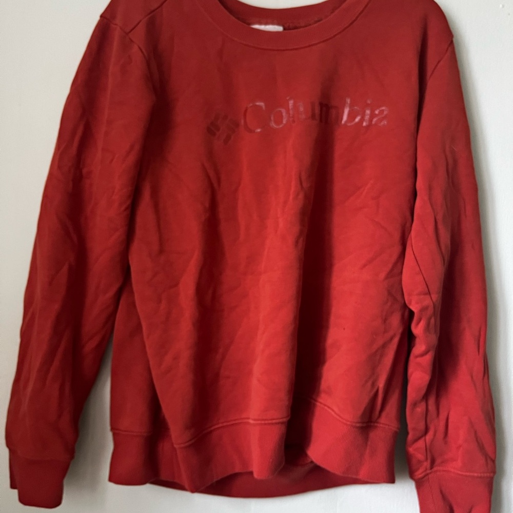 COLUMBIA muted orange sweater
